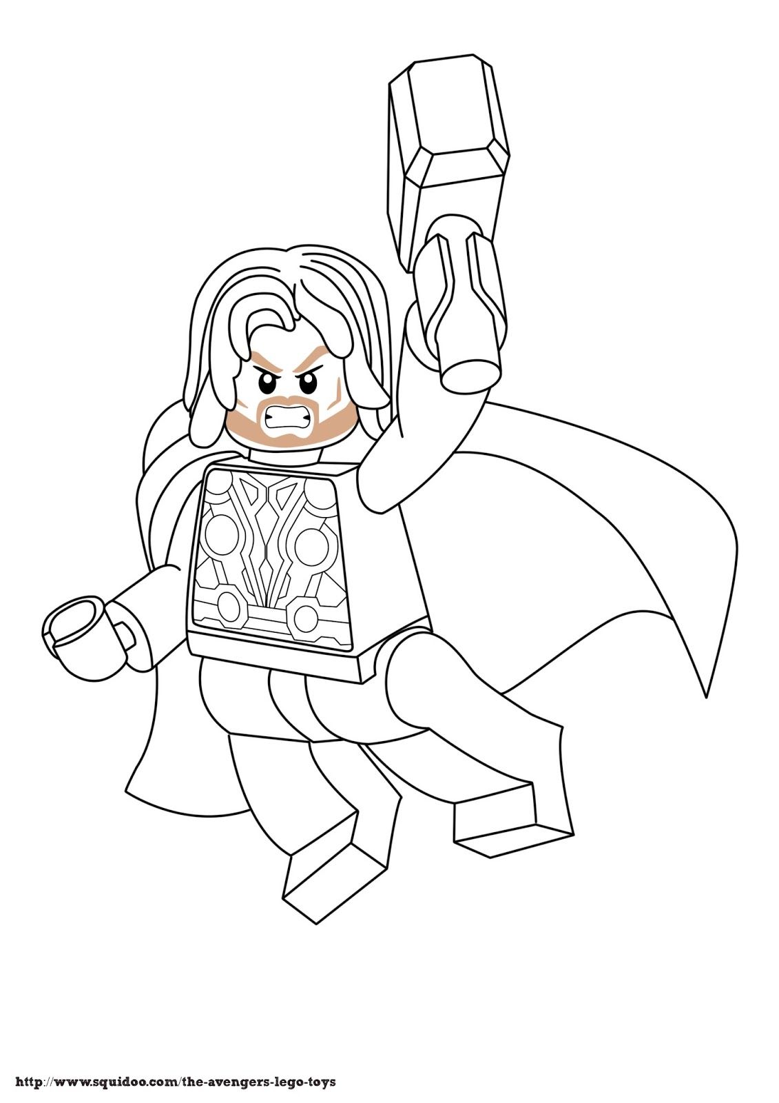 goku lego para colorear