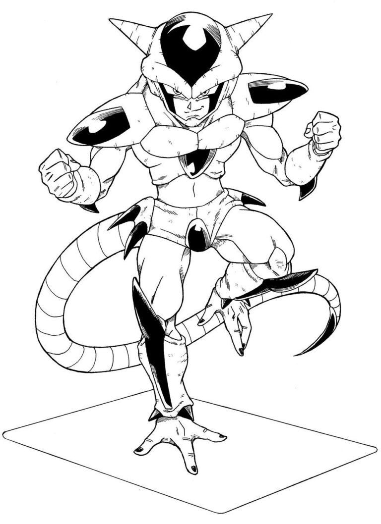 Dragon Ball Super Freezer Para Colorear Loca Tel