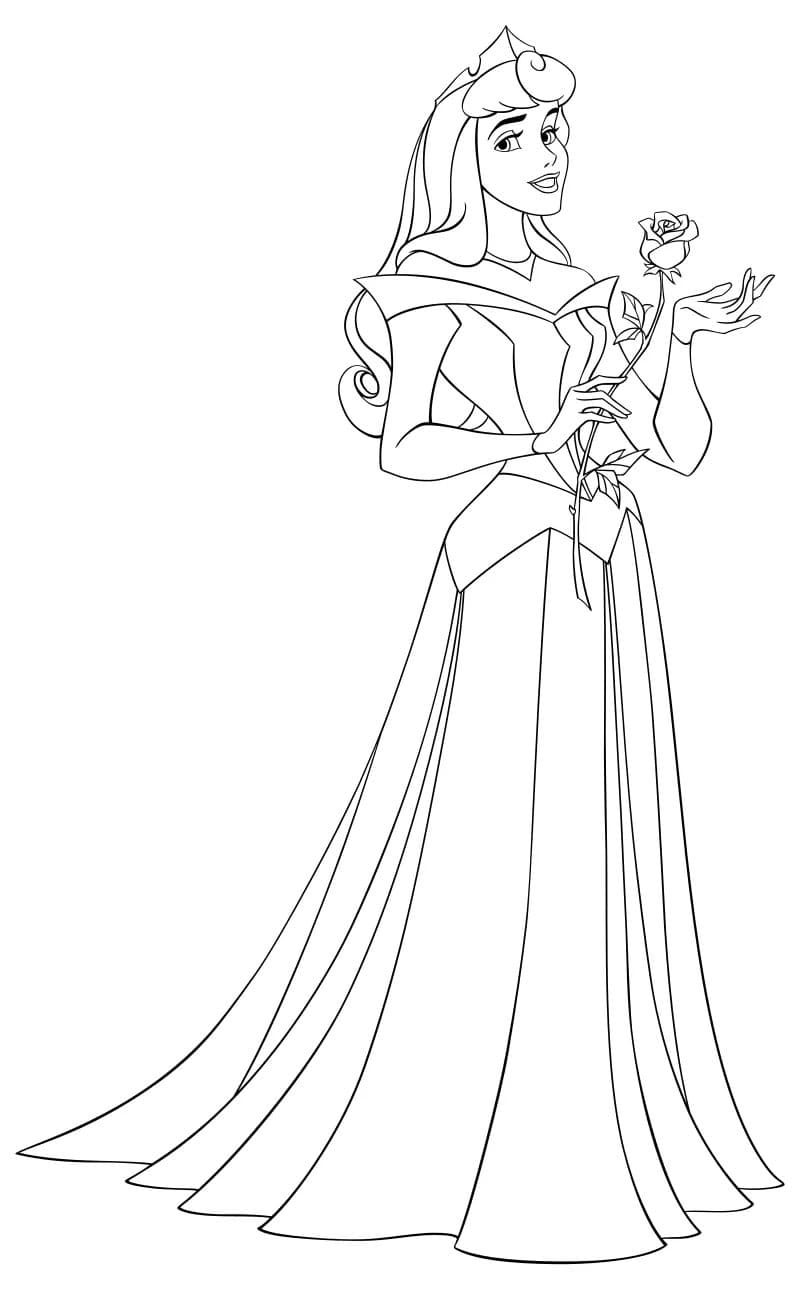 Princesas Para Colorear Bella Durmiente Loca Tel