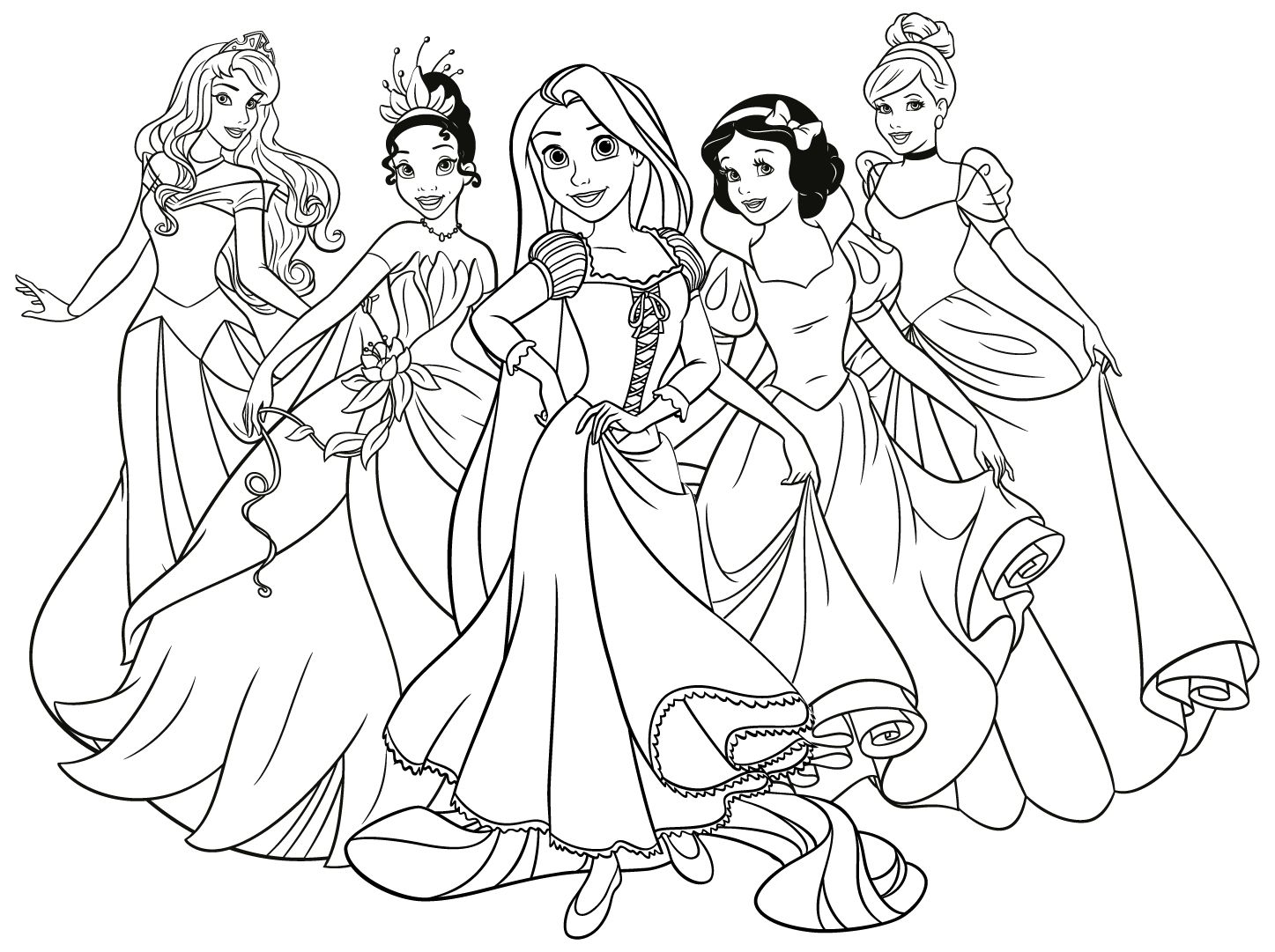 Princesas Para Colorear De Disney Loca Tel