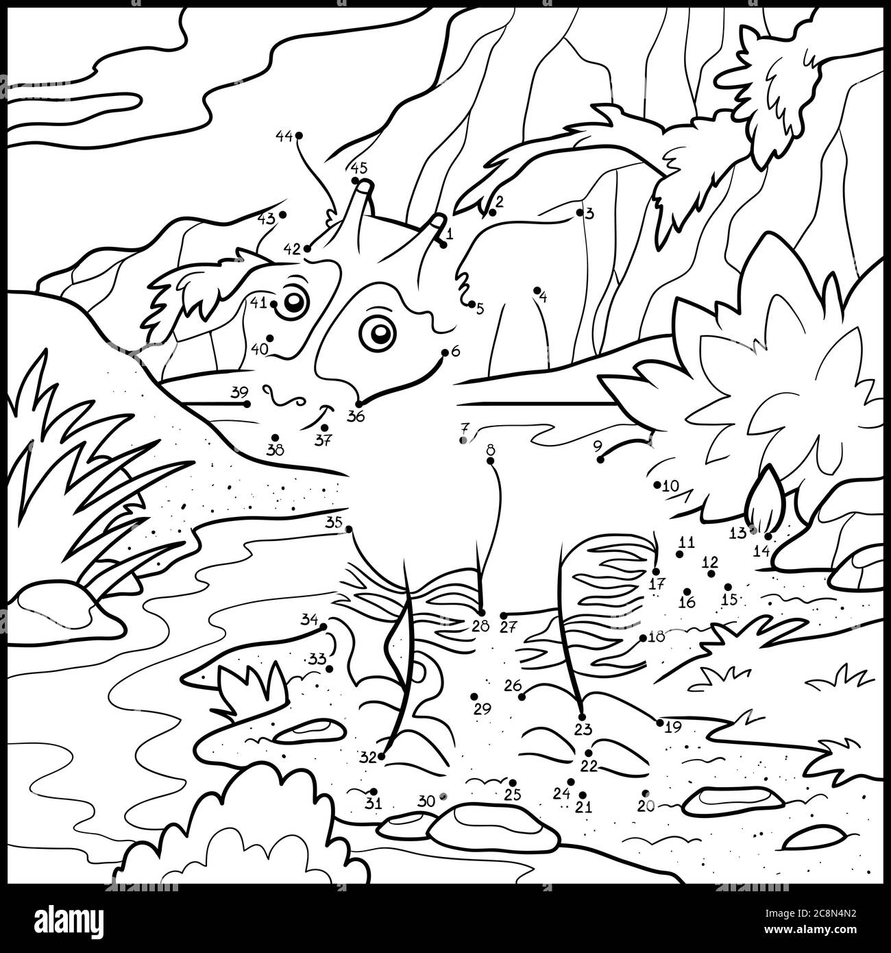Dibujo De Okapi Para Adornar Loca Tel