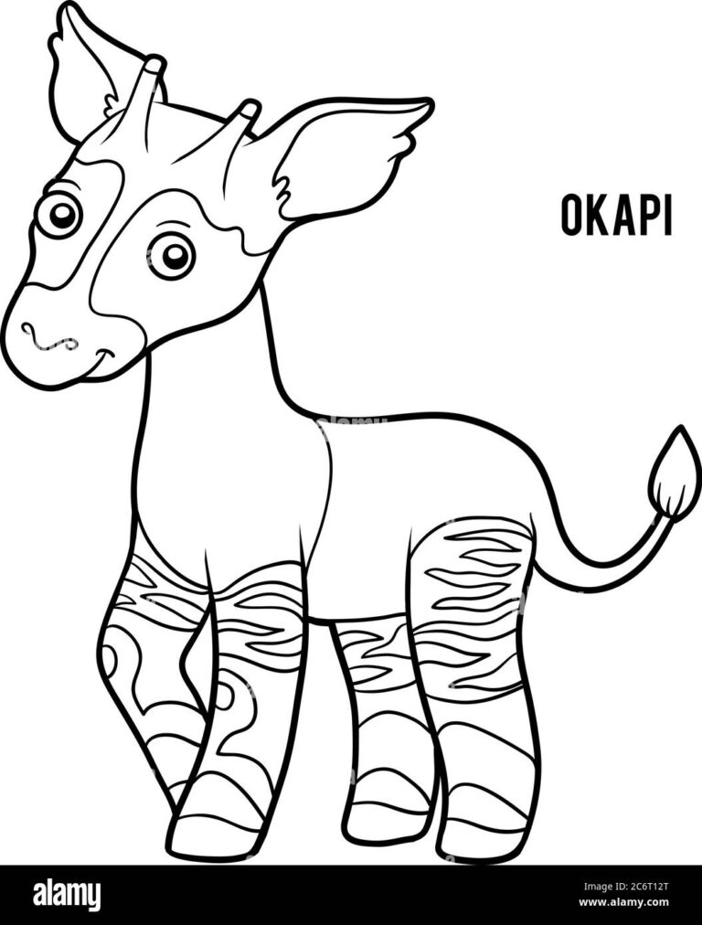 Plantilla De Okapi Para Pintar Loca Tel